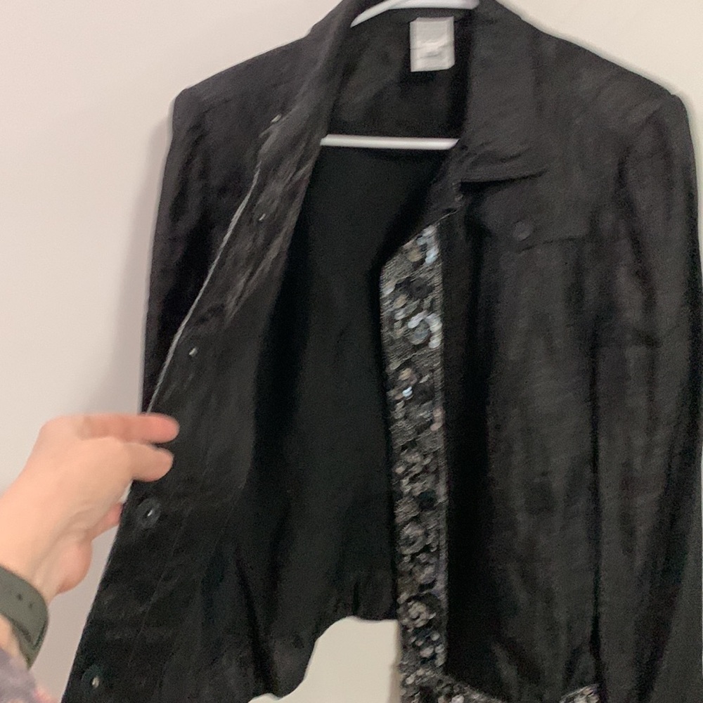 Alain Weiz Couture Jacket With Sequin Borders In … - image 8